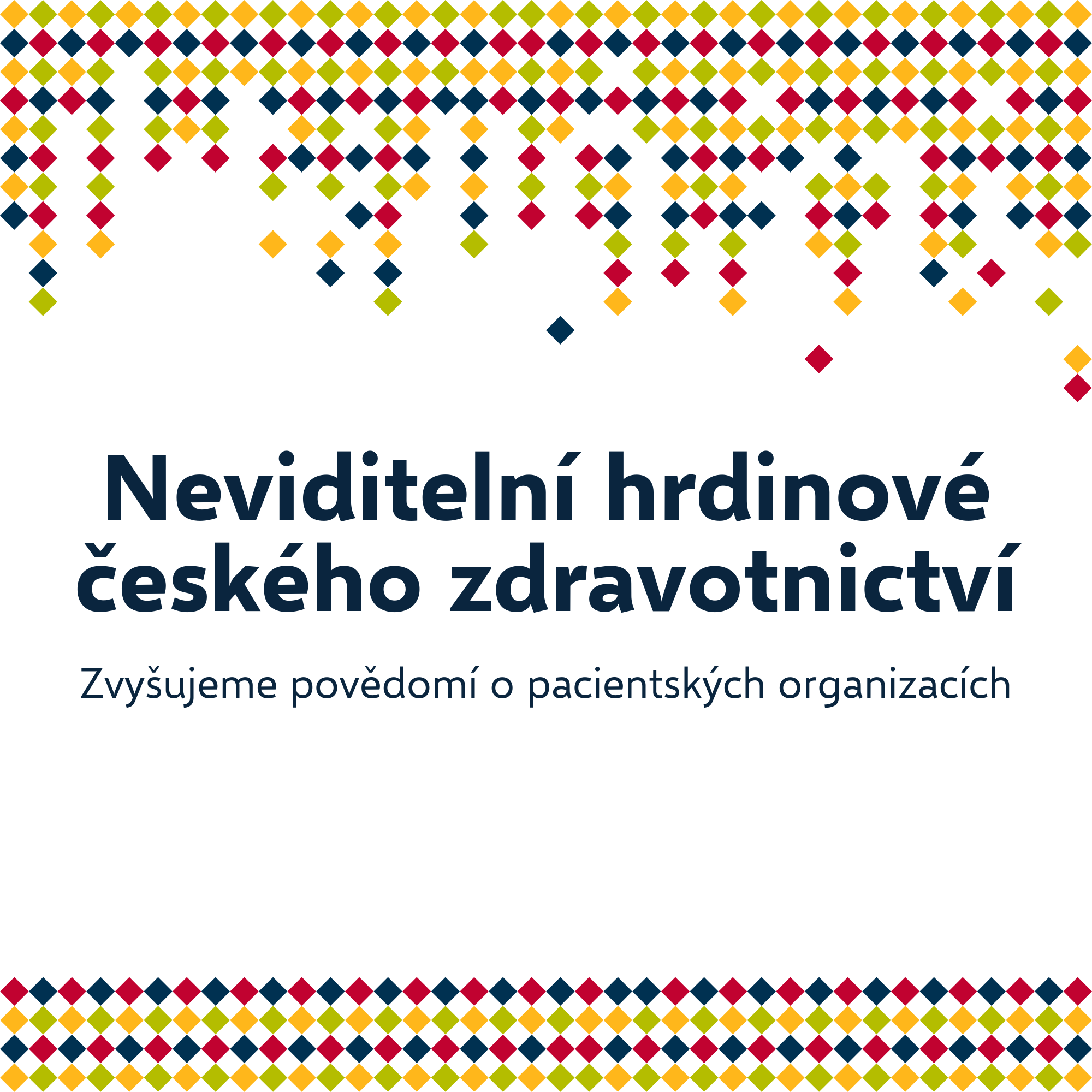 nápis neviditelní hrdinové českého zdravotnictví